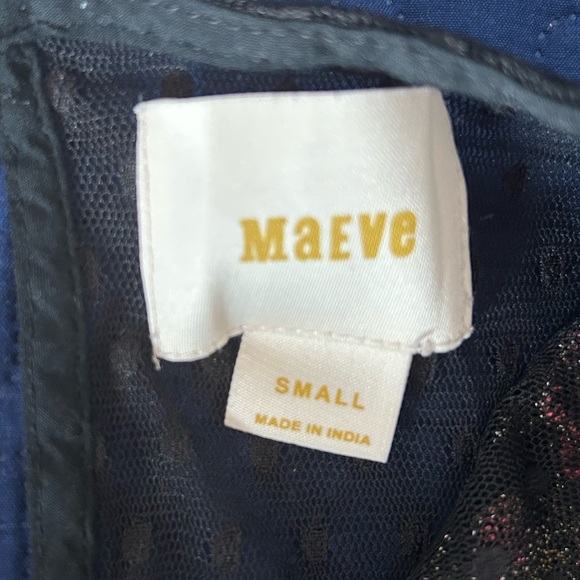 ANTROPOLOGIE MAEVE SAMARA MAILLE FLORAL BLACK MESH DRESS - Picture 8 of 8